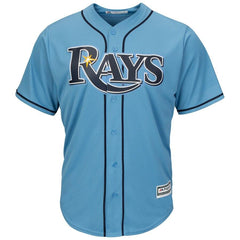 Tampa Bay Rays Majestic Official Cool Base Jersey - Light Blue 2019