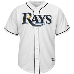 Tampa Bay Rays Majestic Official Cool Base Jersey - White 2019