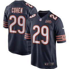 Tarik Cohen Chicago Bears 100th Season Game Jersey – Navy 2019