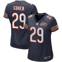 Tarik Cohen Chicago Bears Women's 100th Season Game Jersey – Navy 2019