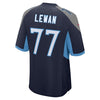 Image of Taylor Lewan Tennessee Titans New Game Jersey – Navy 2019