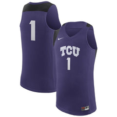 TCU Horned Frogs College Replica Basketball Jersey – Purple 2019