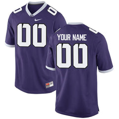 TCU Horned Frogs Custom Replica Football Jersey - Purple 2019