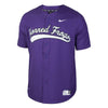 Image of TCU Horned Frogs Vapor Performance Baseball Jersey - Purple 2019