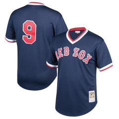 Ted Williams Boston Red Sox Mitchell &amp; Ness Youth Cooperstown Collection Mesh Batting Practice Jersey – Navy 2019