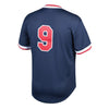 Image of Ted Williams Boston Red Sox Mitchell &amp; Ness Youth Cooperstown Collection Mesh Batting Practice Jersey – Navy 2019