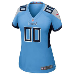 Tennessee Titans Women's Custom Game Jersey – Light Blue 2019