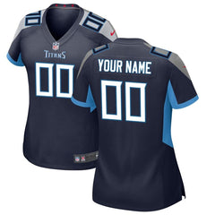 Tennessee Titans Women's Custom Game Jersey – Navy 2019