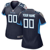 Image of Tennessee Titans Women's Custom Game Jersey – Navy 2019