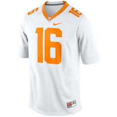 Tennessee Volunteers No. 16 Game Football Jersey - White 2019