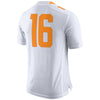 Image of Tennessee Volunteers No. 16 Limited Football Jersey - White 2019