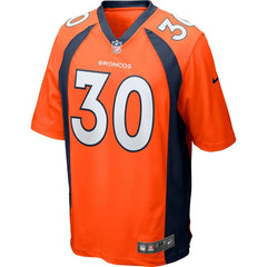 Terrell Davis Denver Broncos Retired Player Game Jersey - Orange 2019