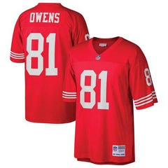 Terrell Owens San Francisco 49ers Mitchell &amp; Ness Retired Player Replica Jersey - Scarlet 2019