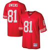 Image of Terrell Owens San Francisco 49ers Mitchell &amp; Ness Retired Player Replica Jersey - Scarlet 2019