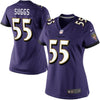 Image of Terrell Suggs Baltimore Ravens Women's Limited Jersey - Purple 2019