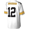 Image of Terry Bradshaw Pittsburgh Steelers Mitchell &amp; Ness 1976 Replica Retired Player Jersey - White 2019