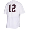 Image of Texas A&amp;M Aggies  Full Button Baseball Jersey - White 2019