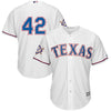 Image of Texas Rangers Majestic 2019 Jackie Robinson Day Official Cool Base Jersey – White 2019