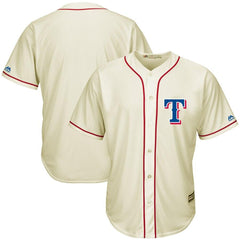 Texas Rangers Majestic Cool Base Ivory Fashion Team Jersey - Cream 2019