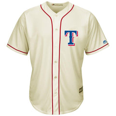 Texas Rangers Majestic Cool Base Ivory Fashion Team Jersey - Cream 2019