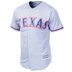 Texas Rangers Majestic Official Cool Base Jersey - Gray 2019