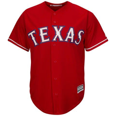 Texas Rangers Majestic Official Cool Base Jersey - Red 2019