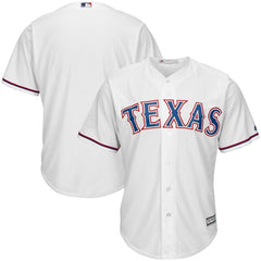 Texas Rangers Majestic Official Cool Base Jersey - White 2019