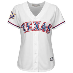 Texas Rangers Majestic Women's 2019 Jackie Robinson Day Official Cool Base Jersey – White 2019