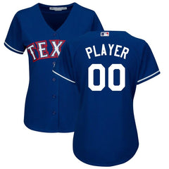 Texas Rangers Majestic Women's Alternate Cool Base Custom Jersey – Royal 2019