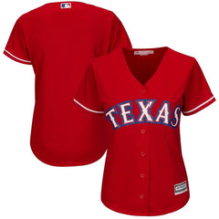 Texas Rangers Majestic Women's Alternate Cool Base Replica Team Jersey - Scarlet 2019