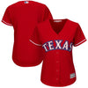 Image of Texas Rangers Majestic Women's Alternate Cool Base Replica Team Jersey - Scarlet 2019