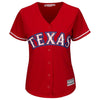 Image of Texas Rangers Majestic Women's Alternate Cool Base Replica Team Jersey - Scarlet 2019