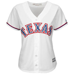 Texas Rangers Majestic Women's Cool Base Custom Jersey - White 2019