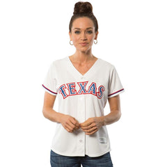 Texas Rangers Majestic Women's Cool Base Jersey - White 2019