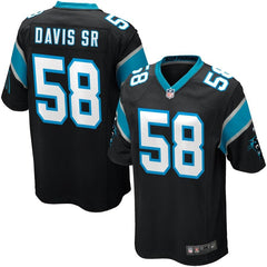 Thomas Davis Sr Carolina Panthers Youth Game Jersey - Black 2019