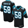 Image of Thomas Davis Sr Carolina Panthers Youth Game Jersey - Black 2019