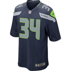 Thomas Rawls Seattle Seahawks Game Jersey - College Navy 2019