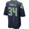 Image of Thomas Rawls Seattle Seahawks Game Jersey - College Navy 2019