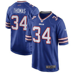 Thurman Thomas Buffalo Bills Retired Player Game Jersey - Royal Blue 2019