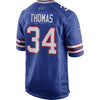 Image of Thurman Thomas Buffalo Bills Retired Player Game Jersey - Royal Blue 2019