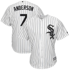 Tim Anderson Chicago White Sox Majestic Home Cool Base Replica Player Jersey - White 2019