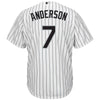 Image of Tim Anderson Chicago White Sox Majestic Home Cool Base Replica Player Jersey - White 2019