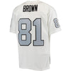 Image of Tim Brown Oakland Raiders Mitchell &amp; Ness 1994 Replica Retired Player Jersey - White 2019