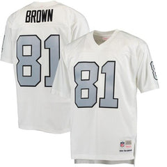 Tim Brown Oakland Raiders Mitchell &amp; Ness 1994 Replica Retired Player Jersey - White 2019