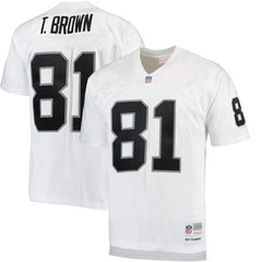 Tim Brown Oakland Raiders Mitchell &amp; Ness 1997 Replica Retired Player Jersey - White 2019