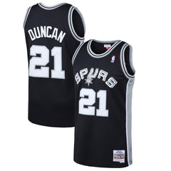 Tim Duncan San Antonio Spurs Mitchell &amp; Ness 1998-99 Hardwood Classics Swingman Jersey - Black 2019