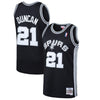 Image of Tim Duncan San Antonio Spurs Mitchell &amp; Ness 1998-99 Hardwood Classics Swingman Jersey - Black 2019