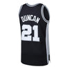 Image of Tim Duncan San Antonio Spurs Mitchell &amp; Ness 1998-99 Hardwood Classics Swingman Jersey - Black 2019