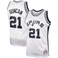 Tim Duncan San Antonio Spurs Mitchell Ness Hardwood Classics Platinum Swingman Jersey 2019