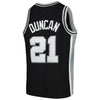 Image of Tim Duncan San Antonio Spurs Mitchell &amp; Ness Youth Swingman Throwback Jersey – Black 2019